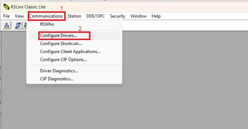 img/emulate5000/open rslinx classic and configure driver for emulate 5000.webp